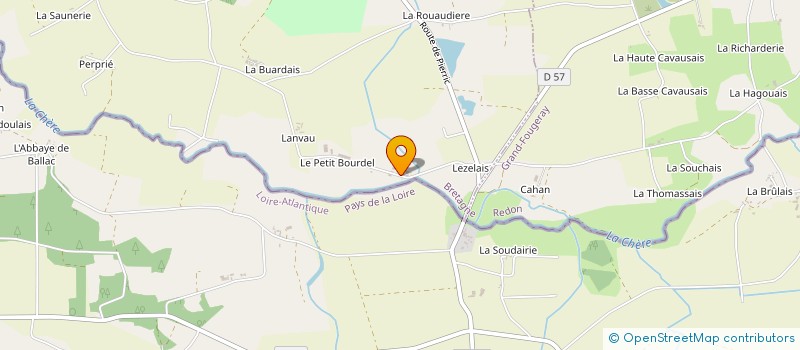 localisation de l'entreprise GAEC DU GRAND CHENE à SAINTE-ANNE-SUR-VILAINE