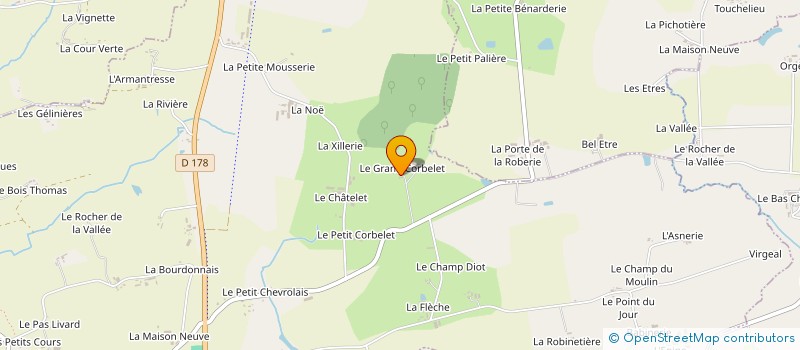 localisation de l'entreprise GAEC DU GRAND CORBELET  MOUTIERS