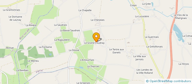 localisation de l'entreprise GAEC DU GRAND COUDRAY à PIPRIAC