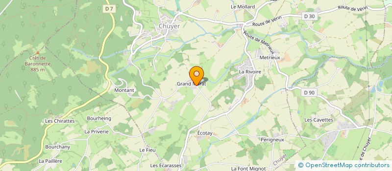 localisation de l'entreprise GAEC DU GRAND MARAT à CHUYER