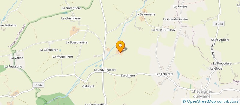 localisation de l'entreprise GAEC DU GRAND PONT à CHEVAIGNE-DU-MAINE