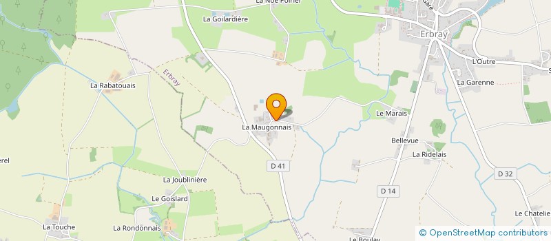 localisation de l'entreprise GAEC DU GRAND PRE à ERBRAY