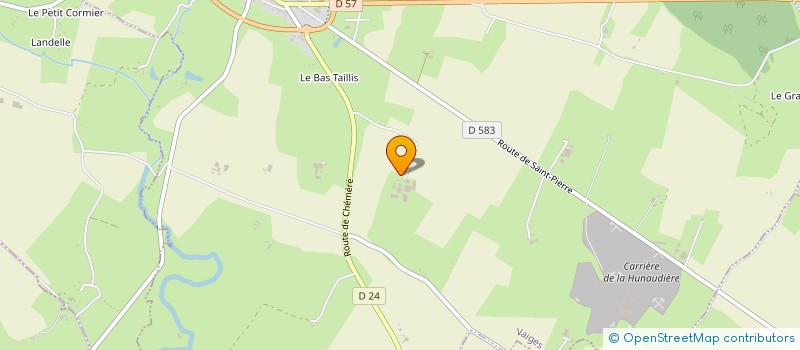 localisation de l'entreprise GAEC DU GRAND ROCHER à VAIGES