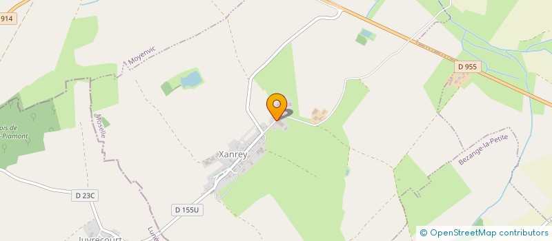 localisation de l'entreprise GAEC DU GRAND RU  BEZANGE-LA-PETITE