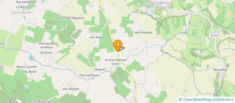 localisation de l'entreprise GAEC DU GRANDARD  SAINT-ASTIER