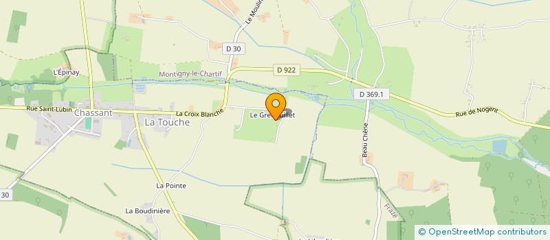 localisation de l'entreprise GAEC DU GRENOUILLET à CHASSANT