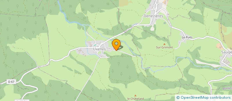 localisation de l'entreprise GAEC DU GRIMONT  UXELLES