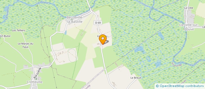 localisation de l'entreprise GAEC DU GROS PALMIER  BEUZEVILLE-LA-BASTILLE