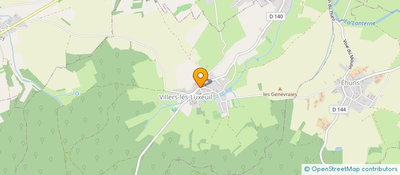 localisation de l'entreprise GAEC DU GROS TILLEUL à VILLERS-LES-LUXEUIL