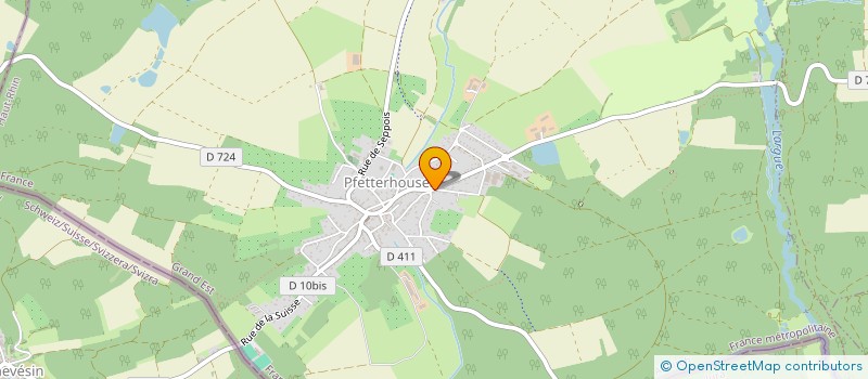localisation de l'entreprise GAEC DU GROSSFELD à PFETTERHOUSE