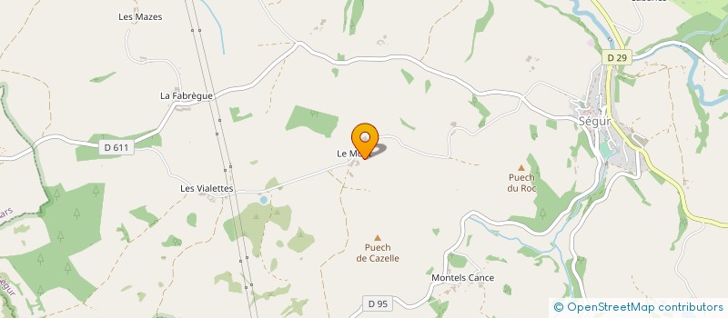 localisation de l'entreprise GAEC DU GUA  SEGUR