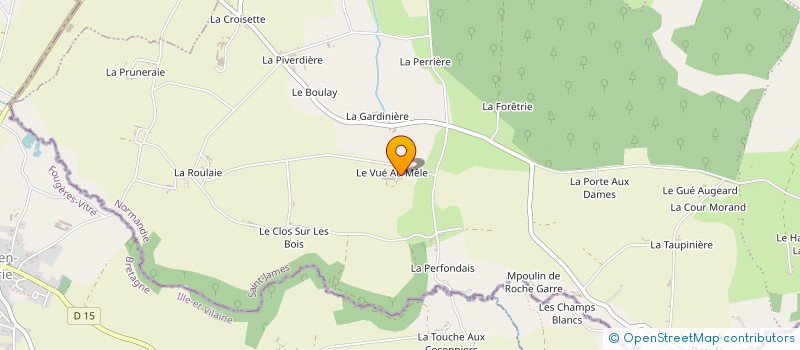 localisation de l'entreprise GAEC DU GUE AUX MERLES à SAINT-JAMES