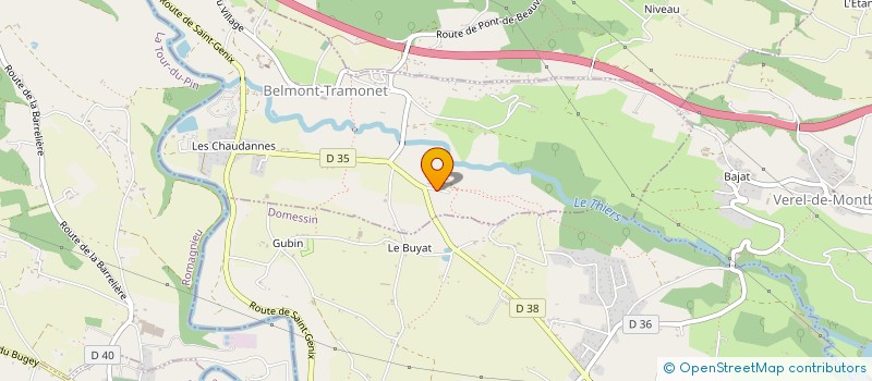 localisation de l'entreprise GAEC DU GUE DU LOUP à BELMONT-TRAMONET