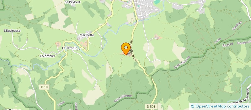 localisation de l'entreprise GAEC DU GUERET à MARLHES