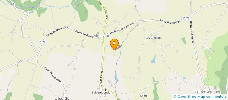 localisation de l'entreprise GAEC DU GUIGNERET à ALMAYRAC