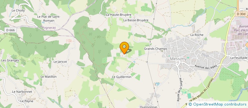 localisation de l'entreprise GAEC DU GUILLERMIN  MESSIMY