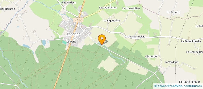 localisation de l'entreprise GAEC DU HALLAY à LANDEAN