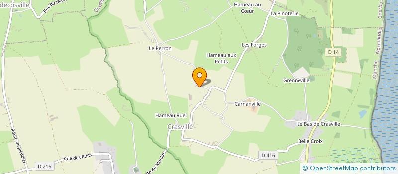 localisation de l'entreprise GAEC DU HAMEAU VIEL à CRASVILLE