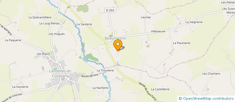 localisation de l'entreprise GAEC DU HAMEL BESNE  LANDELLES-ET-COUPIGNY