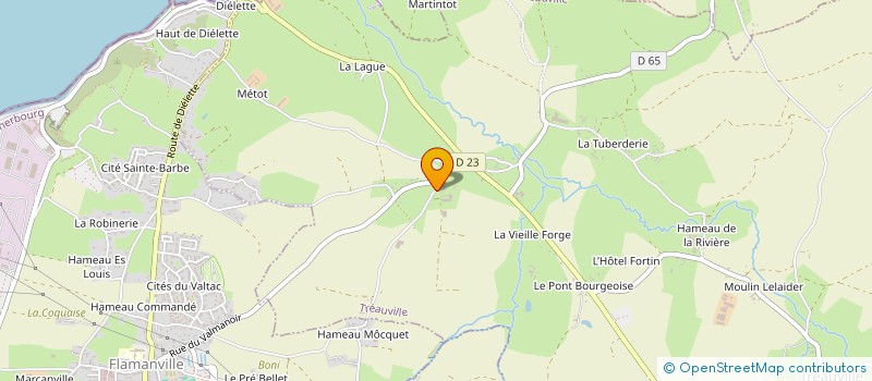 localisation de l'entreprise GAEC DU HAUT BOIS à TREAUVILLE