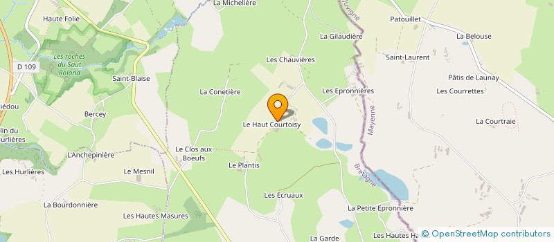 localisation de l'entreprise GAEC DU HAUT COURTOISY  PRINCE