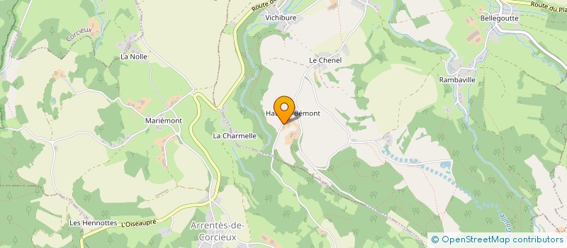 localisation de l'entreprise GAEC DU HAUT DE BEMONT à CORCIEUX