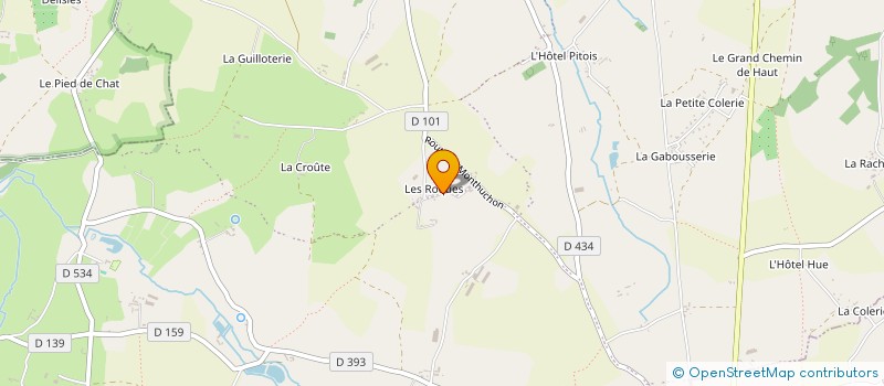 localisation de l'entreprise GAEC DU HAUT DE LA PIERRE à SAINT-SAUVEUR-VILLAGES