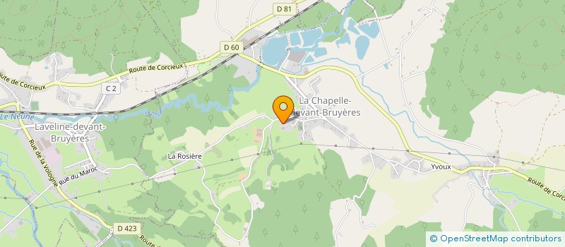 localisation de l'entreprise GAEC DU HAUT DU PIN à LA CHAPELLE-DEVANT-BRUYERES