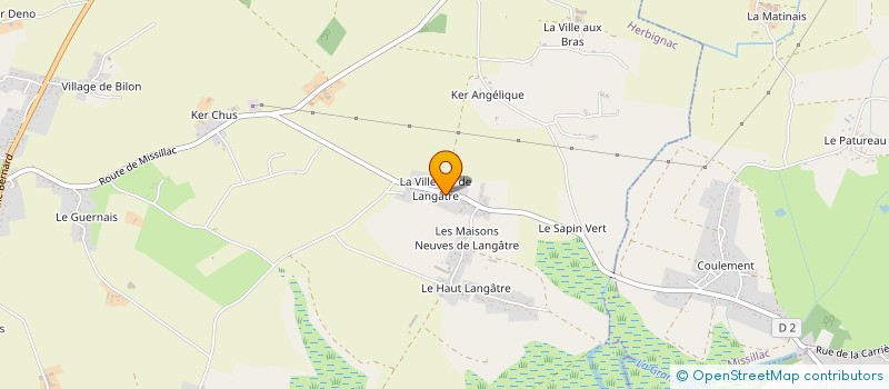 localisation de l'entreprise GAEC DU HAUT LANGATRE à HERBIGNAC