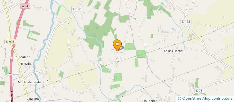 localisation de l'entreprise GAEC DU HAUT ROCHER à SAINT-SENIER-DE-BEUVRON