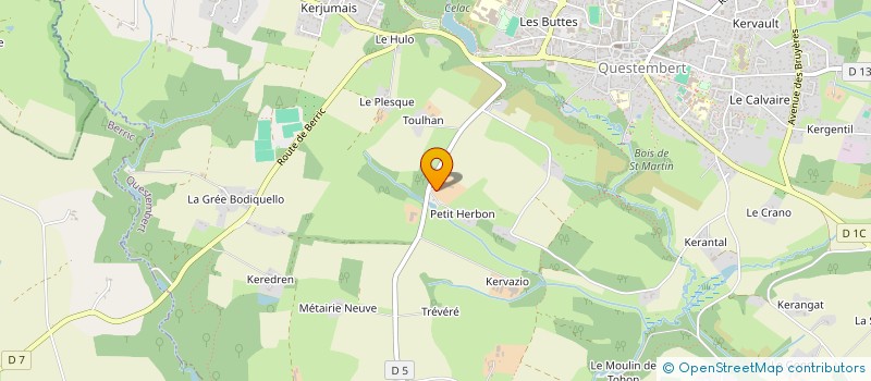 localisation de l'entreprise GAEC DU HERBON à QUESTEMBERT