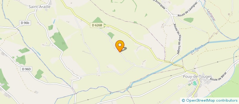 localisation de l'entreprise GAEC DU HOURQUET à SAINT-ARAILLE