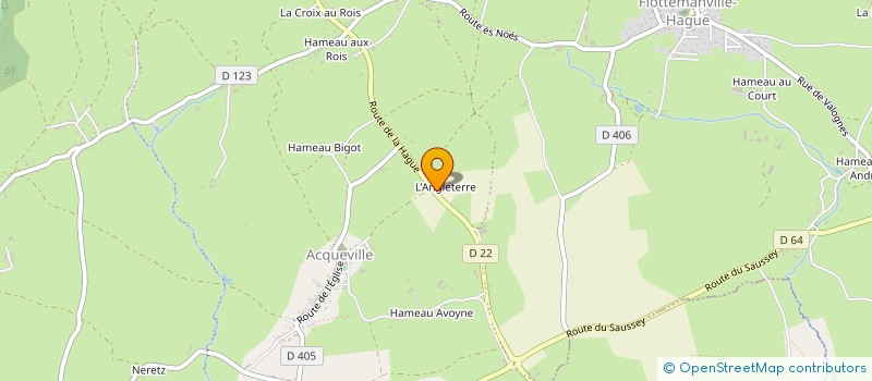 localisation de l'entreprise GAEC DU HUTREL à LA HAGUE