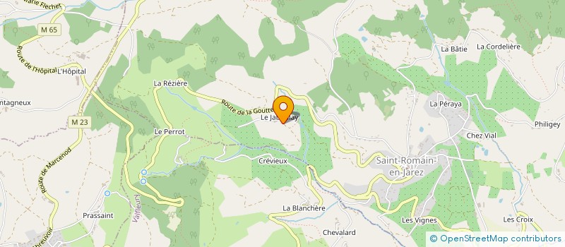 localisation de l'entreprise GAEC DU JABOULAY à SAINT-ROMAIN-EN-JAREZ