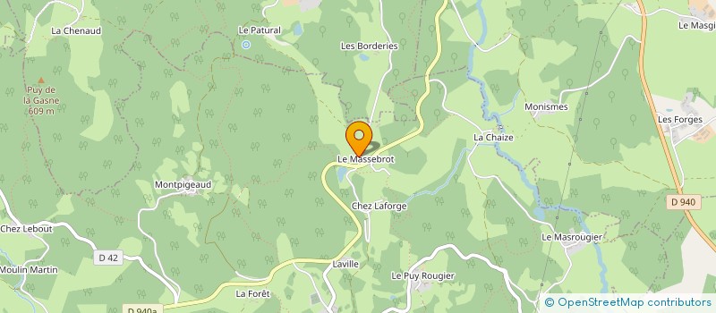 localisation de l'entreprise GAEC DU JARDIN DU MASSEBROT à SAINT-ELOI