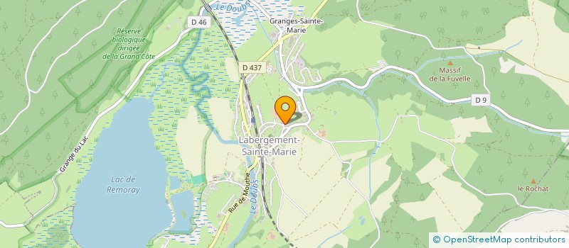localisation de l'entreprise GAEC DU LAC à LABERGEMENT-SAINTE-MARIE