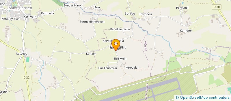 localisation de l'entreprise GAEC DU LAND à SAINT-SERVAIS