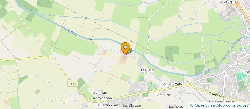 localisation de l'entreprise GAEC DU LATHAN à LONGUE-JUMELLES