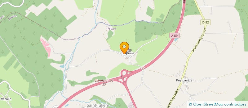 localisation de l'entreprise GAEC DU LAURIER à SAINT-JULIEN-PUY-LAVEZE