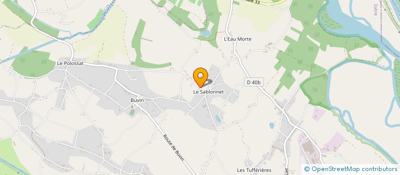 localisation de l'entreprise GAEC DU LAVOIR  LES AVENIERES VEYRINS-THUELLIN