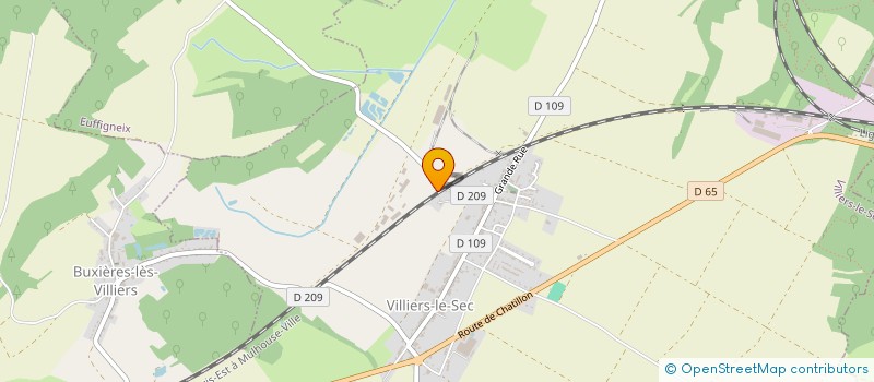 localisation de l'entreprise GAEC DU LEVANT à VILLIERS-LE-SEC