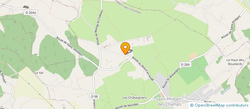 localisation de l'entreprise GAEC DU LIEU MATHIEU  SAINT-PHILBERT-DES-CHAMPS