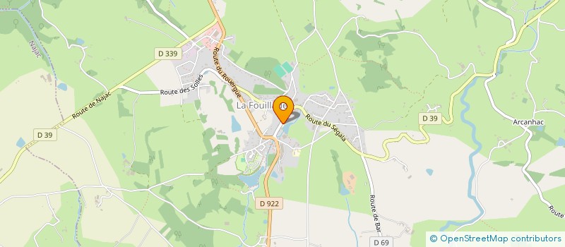 localisation de l'entreprise GAEC DU LIGAL  NAJAC