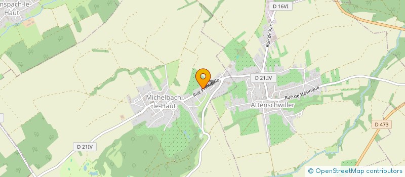 localisation de l'entreprise GAEC DU LINDENHOF à HAGENTHAL-LE-HAUT
