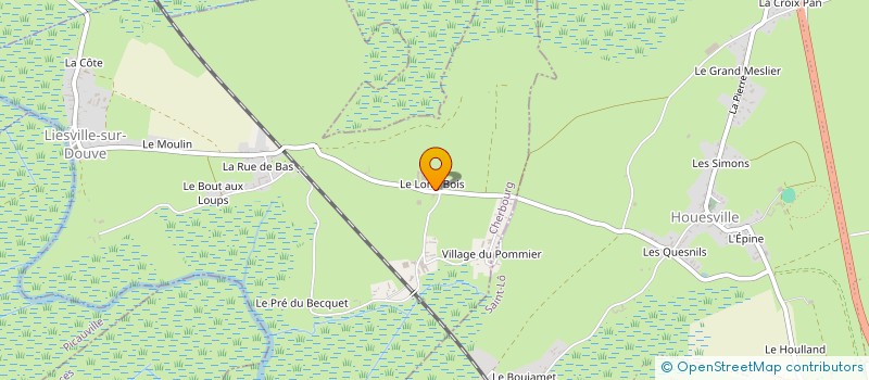 localisation de l'entreprise GAEC DU LONG BOIS à LIESVILLE-SUR-DOUVE