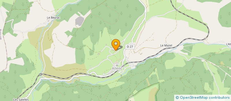 localisation de l'entreprise GAEC DU LOUVETEAU  ALLENC