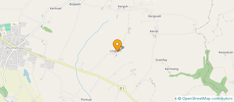 localisation de l'entreprise GAEC DU LYS à PLUMELIAU-BIEUZY