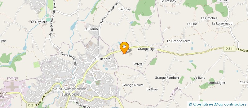 localisation de l'entreprise GAEC DU MANIPAN à POMEYS