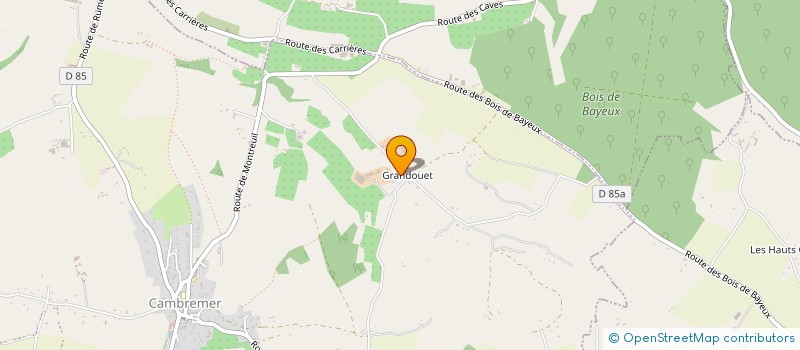 localisation de l'entreprise GAEC DU MANOIR DE GRANDOUET à CAMBREMER