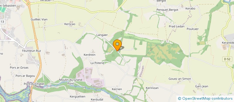 localisation de l'entreprise GAEC DU MARAIS à LANNILIS
